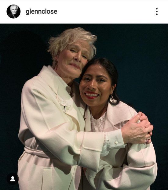 Glenn Close y Yalitza Aparicio