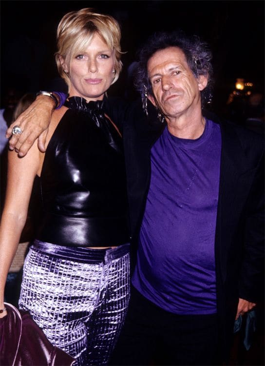 Keith Richards y su mujer