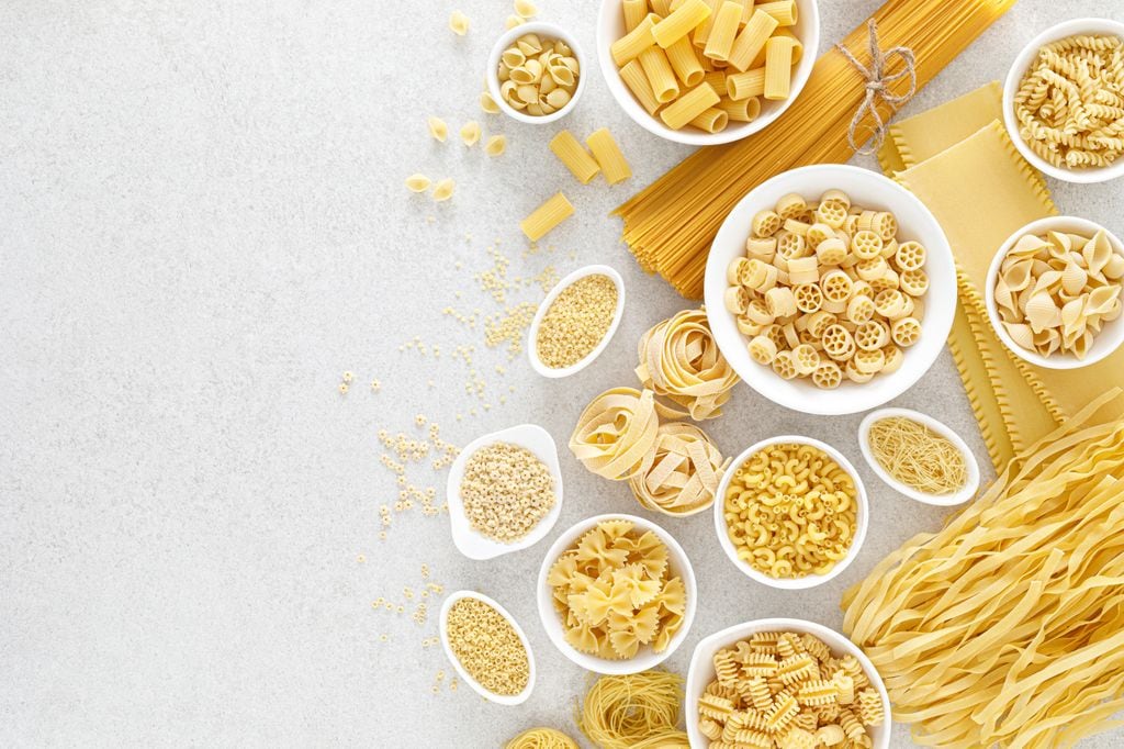 Diferentes tipos de pasta