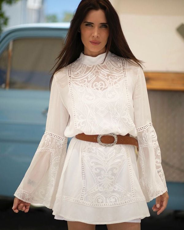 pilar rubio vestido bohemio