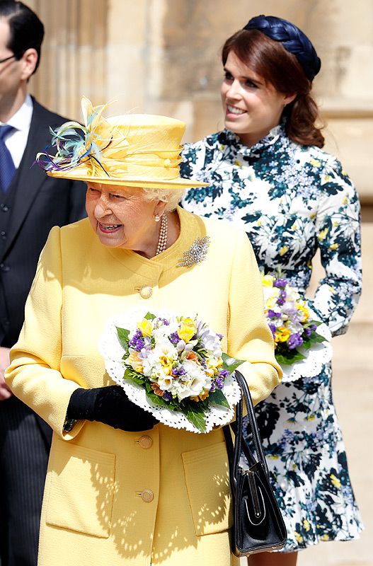 Isabel II y la princesa Eugenia