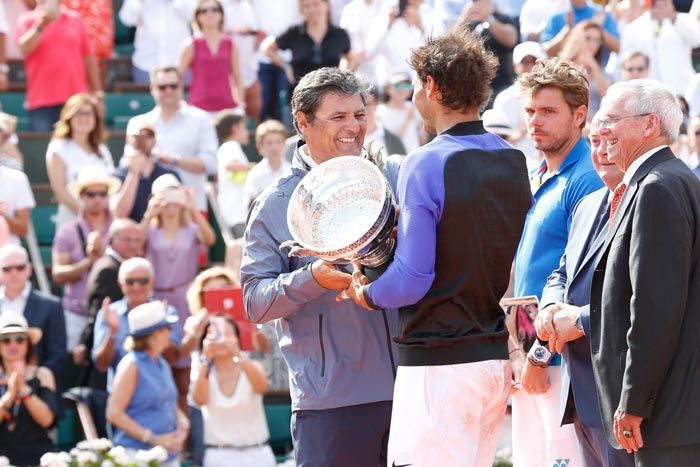 Rafa Nadal con su tío Toni