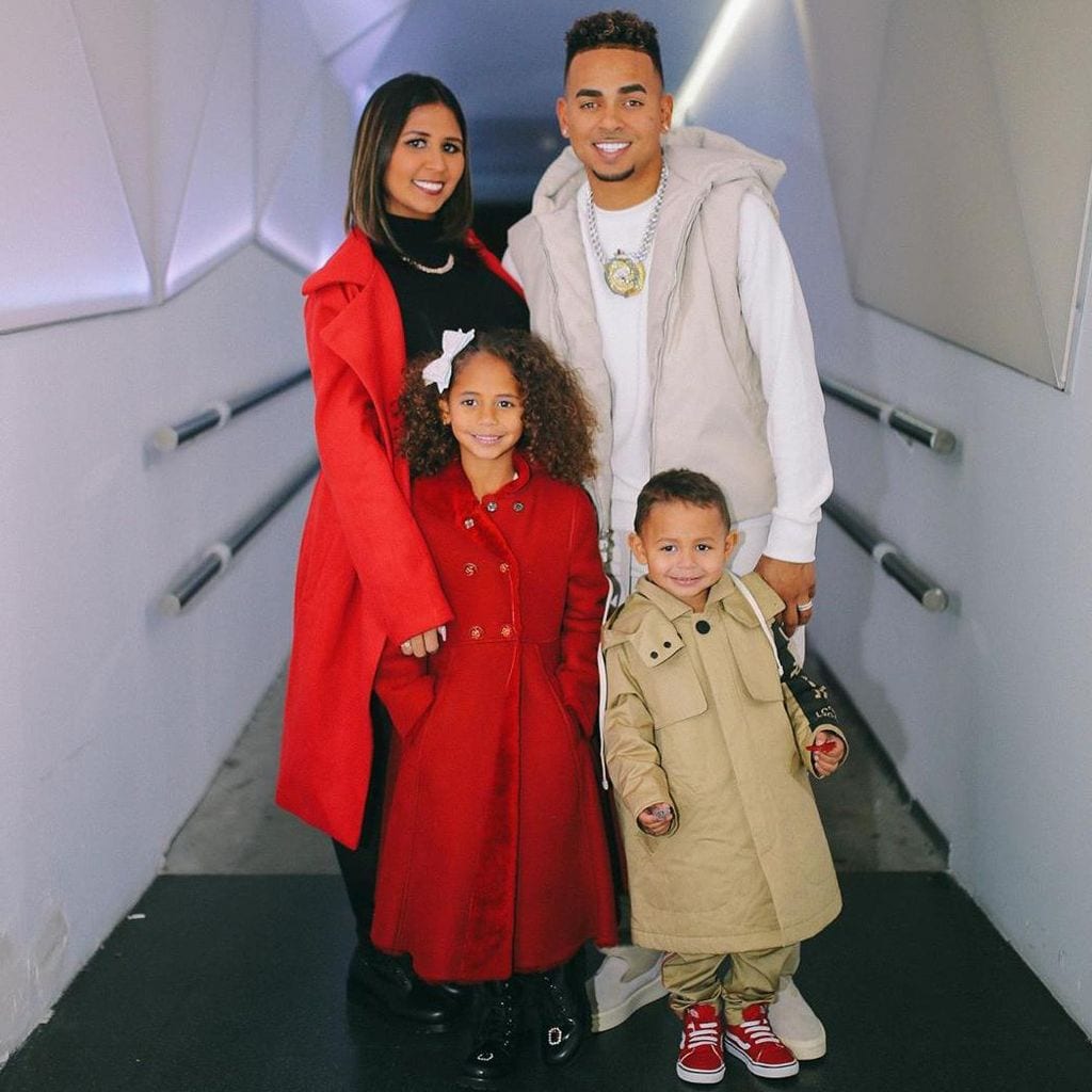 Ozuna y su familia