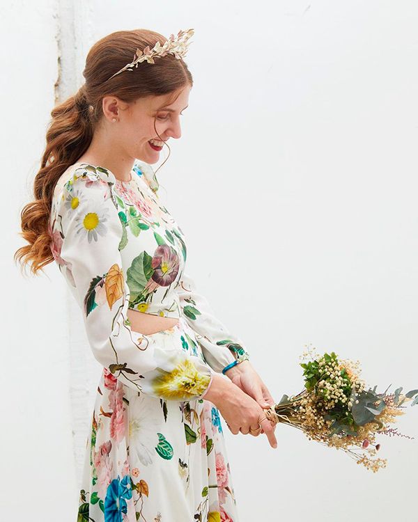 Vestido de novia e invitada de Raquel Ferreiro