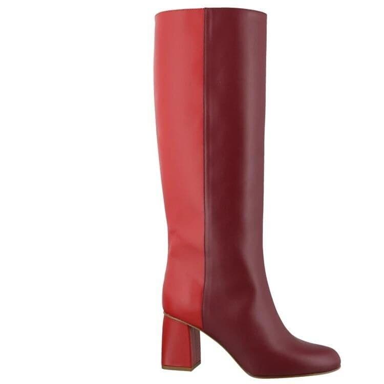 red valentino two toned boots de red valentino