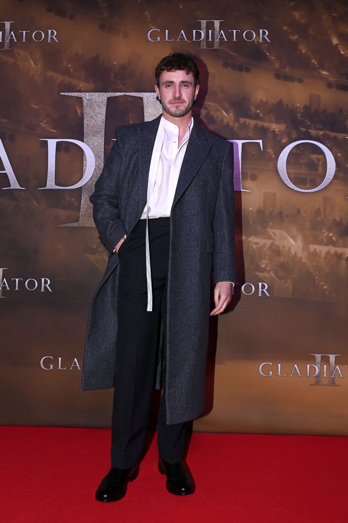 Paul Mescal y Pedro Pascal en la premier en Londres de Gladiator II