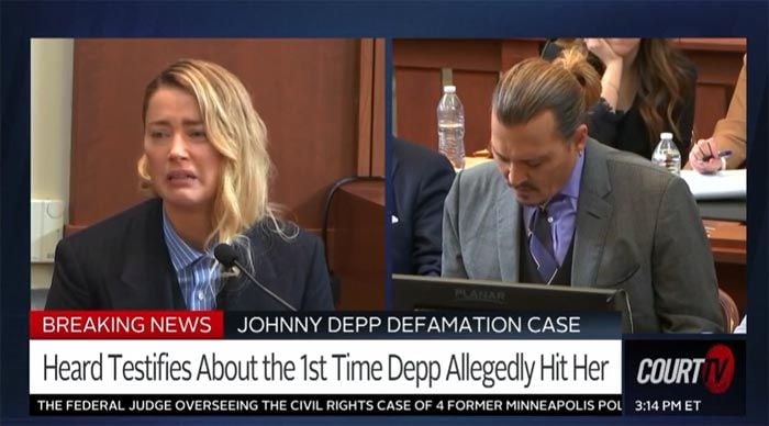 Amber Heard presta testimonio en el juicio que la enfrenta a Johnny Depp