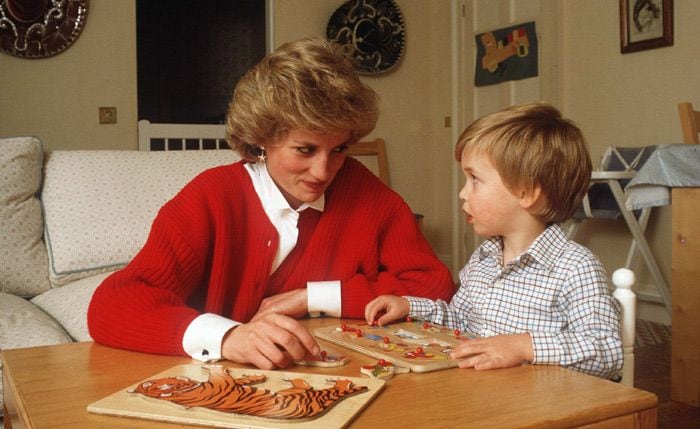 Diana de Gales y el príncipe Guillermo