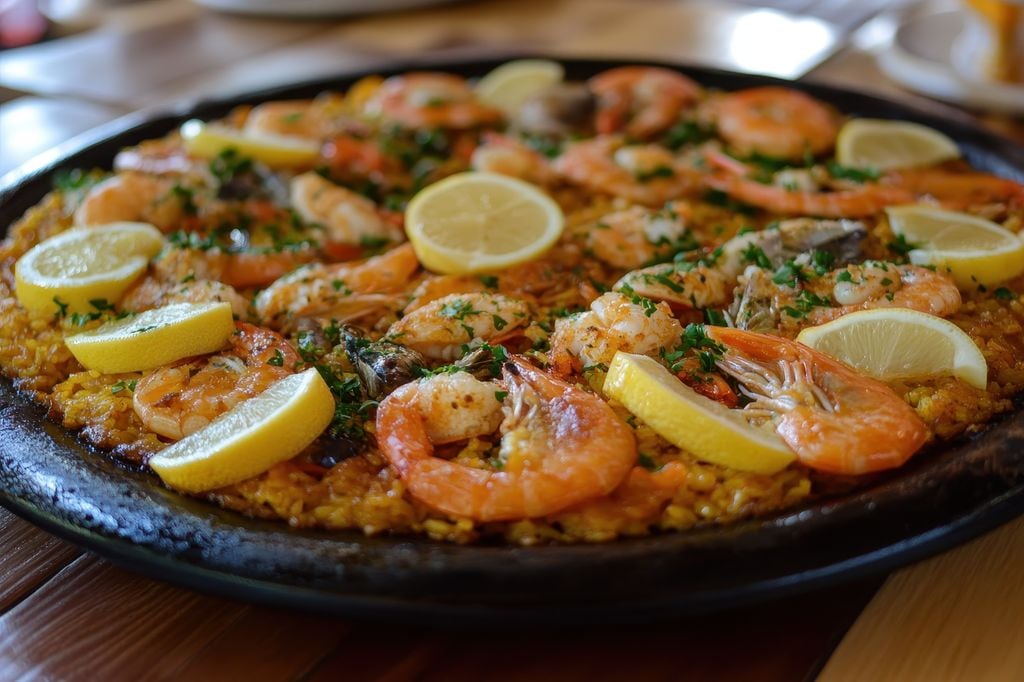 La paella de marisco no faltará en el menú de la 97 edición de los Oscar.