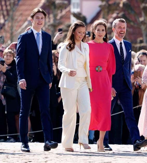 Federico de Dinamarca, Mary de Dinamarca, Christian de Dinamarca e Isabella de Dinamarca