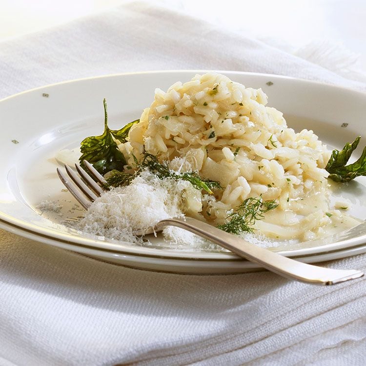 'Risotto' de limón, cilantro e hinojo