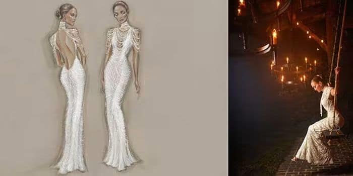 Vestido de novia Jennifer Lopez