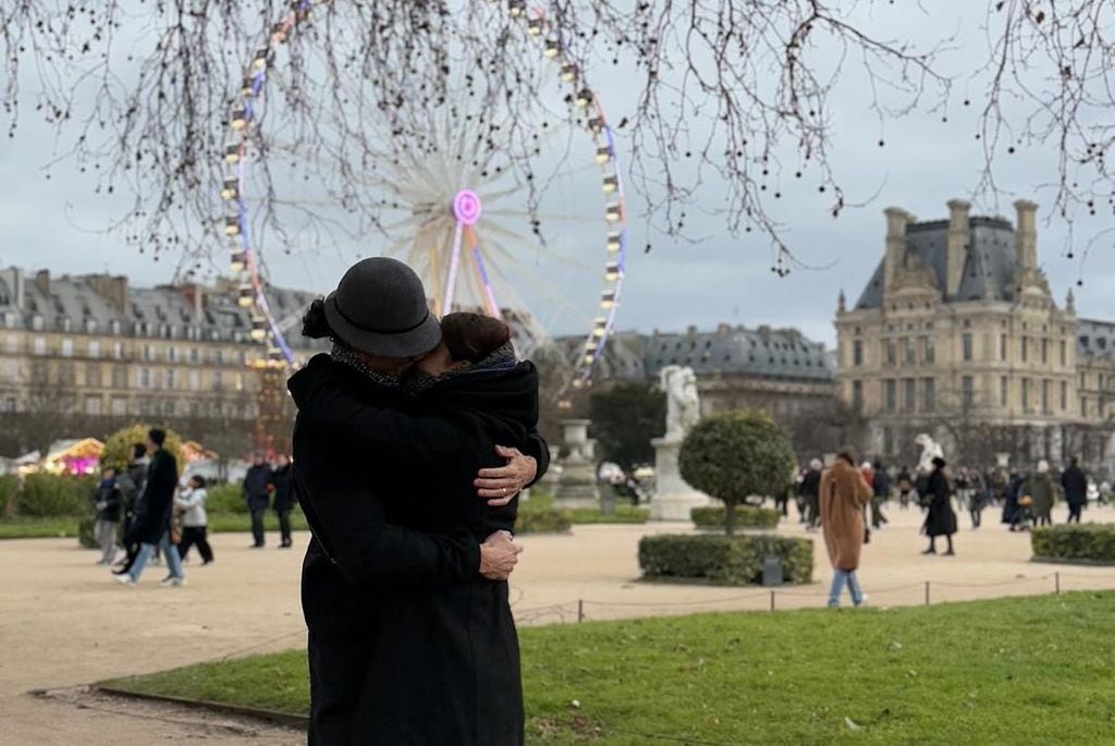 Matías Novoa y Michelle Renaud en París