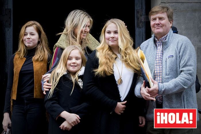 Máxima de Holanda viaja con toda su familia para despedir a su hermana