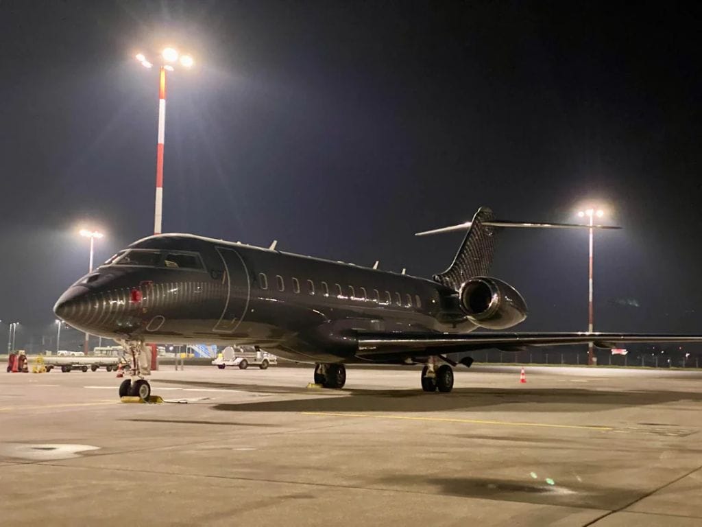 El avión de Cristiano Ronaldo y Georgina