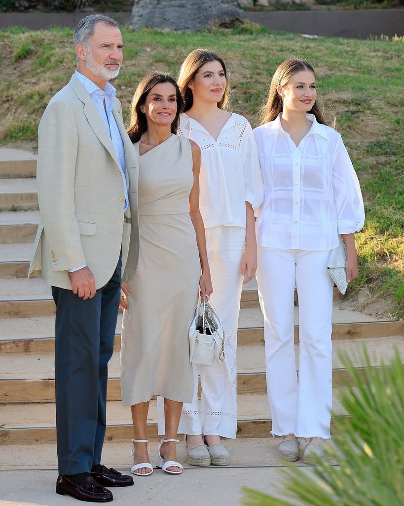 Los reyes Felipe VI y Letizia, la princesa Leonor y la infanta Sofía