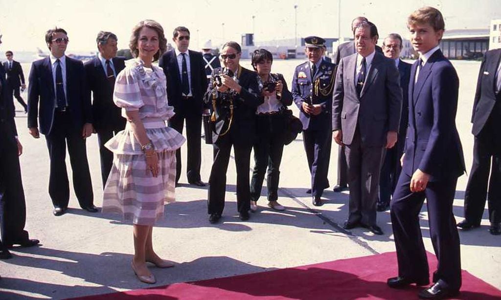 Junio 1983. Cartagena, Colombia. Primer viaje en solitario del príncipe de Asturias, Felipe de Borbón.