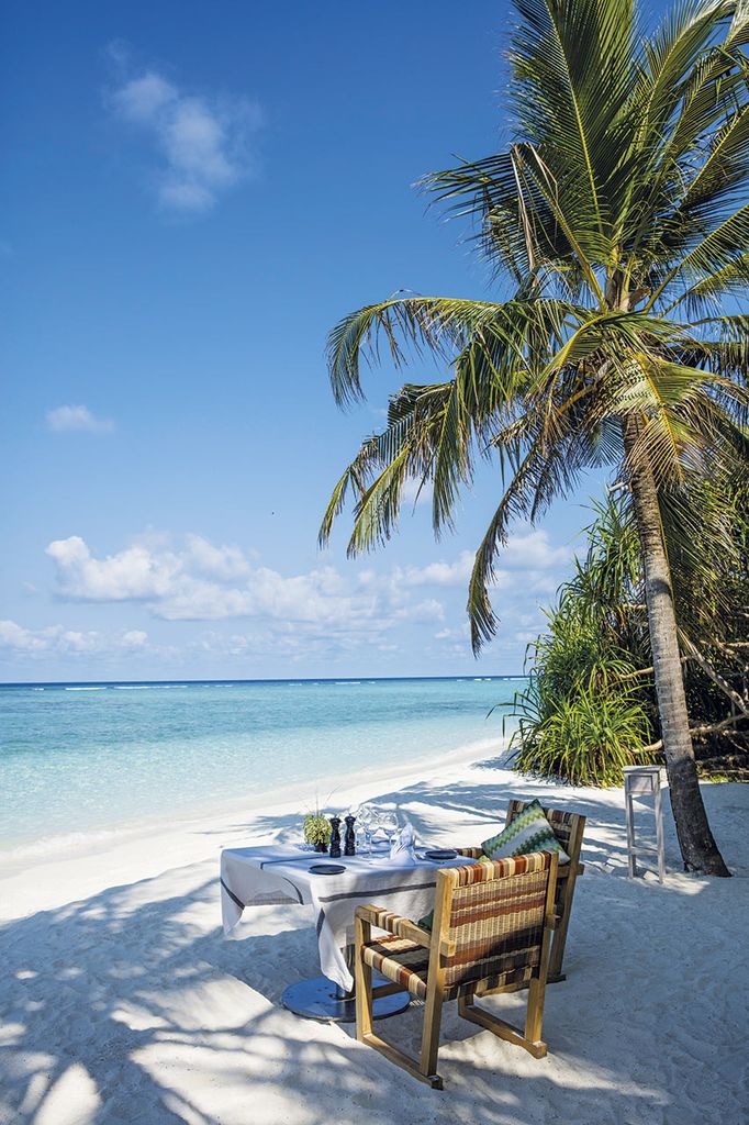 Comidas con vistas al mar en Maldivas