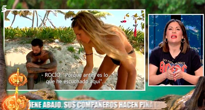 Nagore Robles comentando Supervivientes