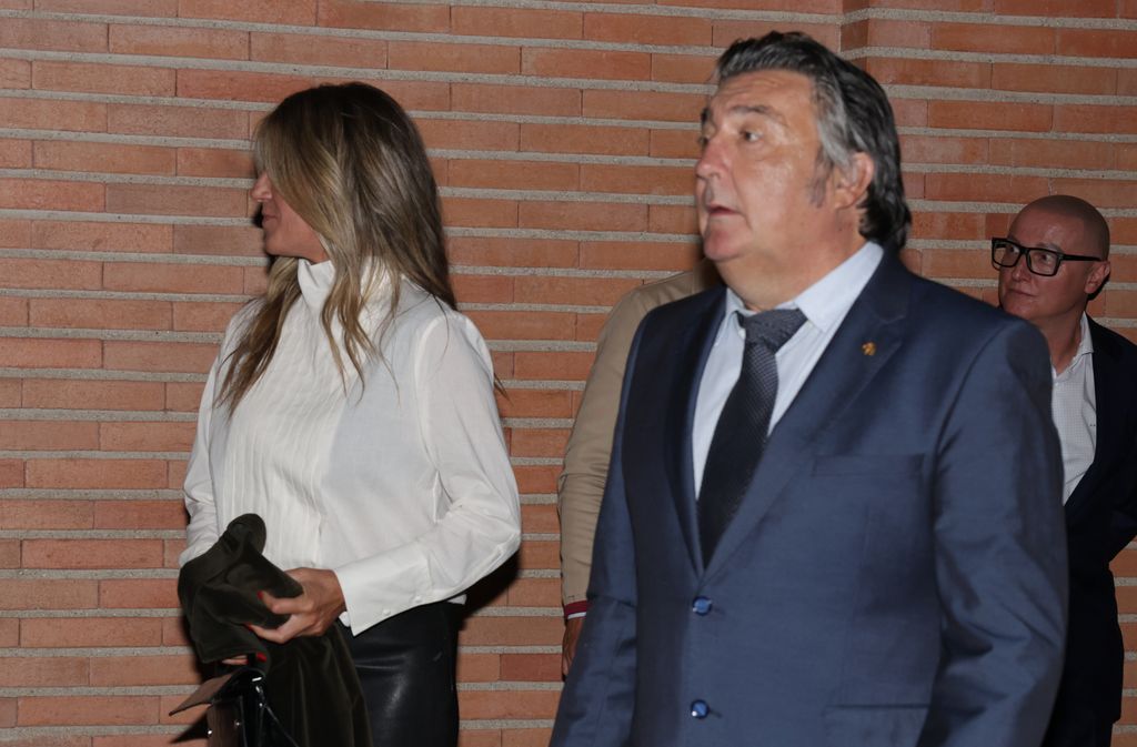 Rafi Camino y su exmujer Natalia Álvarez en el funeral de Paco Camino en Madrid. 1 de octubre de 2024