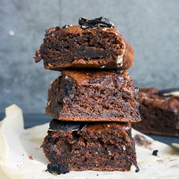 receta brownie oreo chocolate