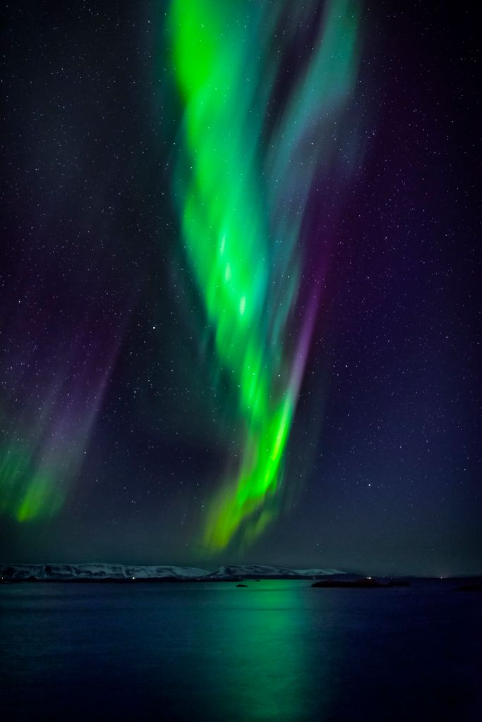 aurora boreal Snaefellsnes islandia