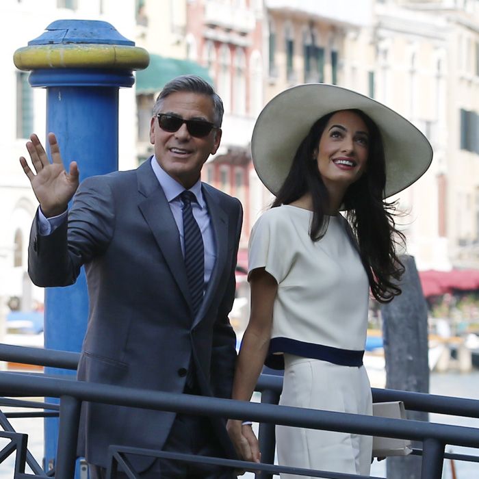 George y Amal Clooney