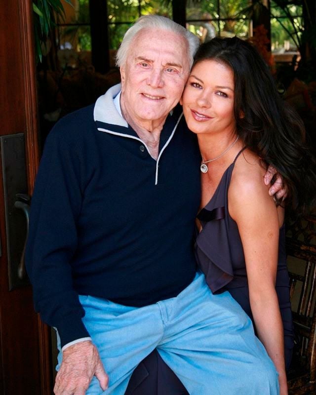 Kirk Douglas y Catherine Zeta-Jones