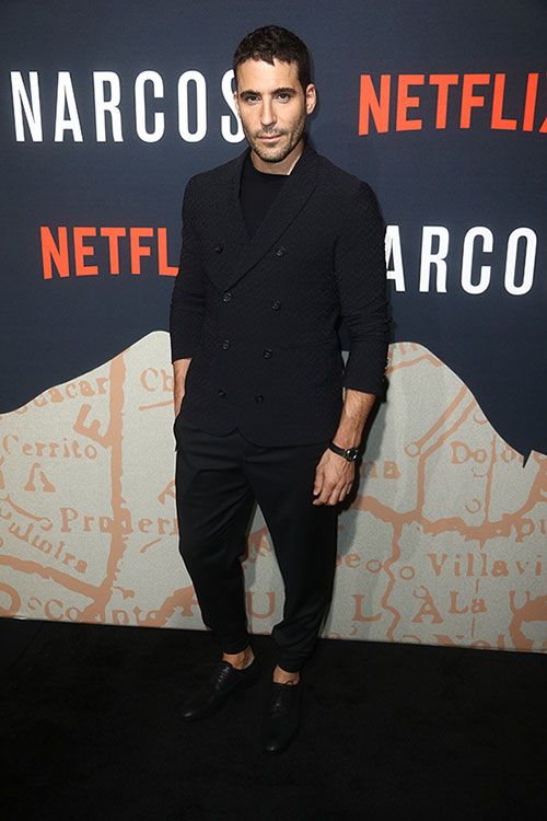 Miguel Angel Silvestre en la presentación de Narcos