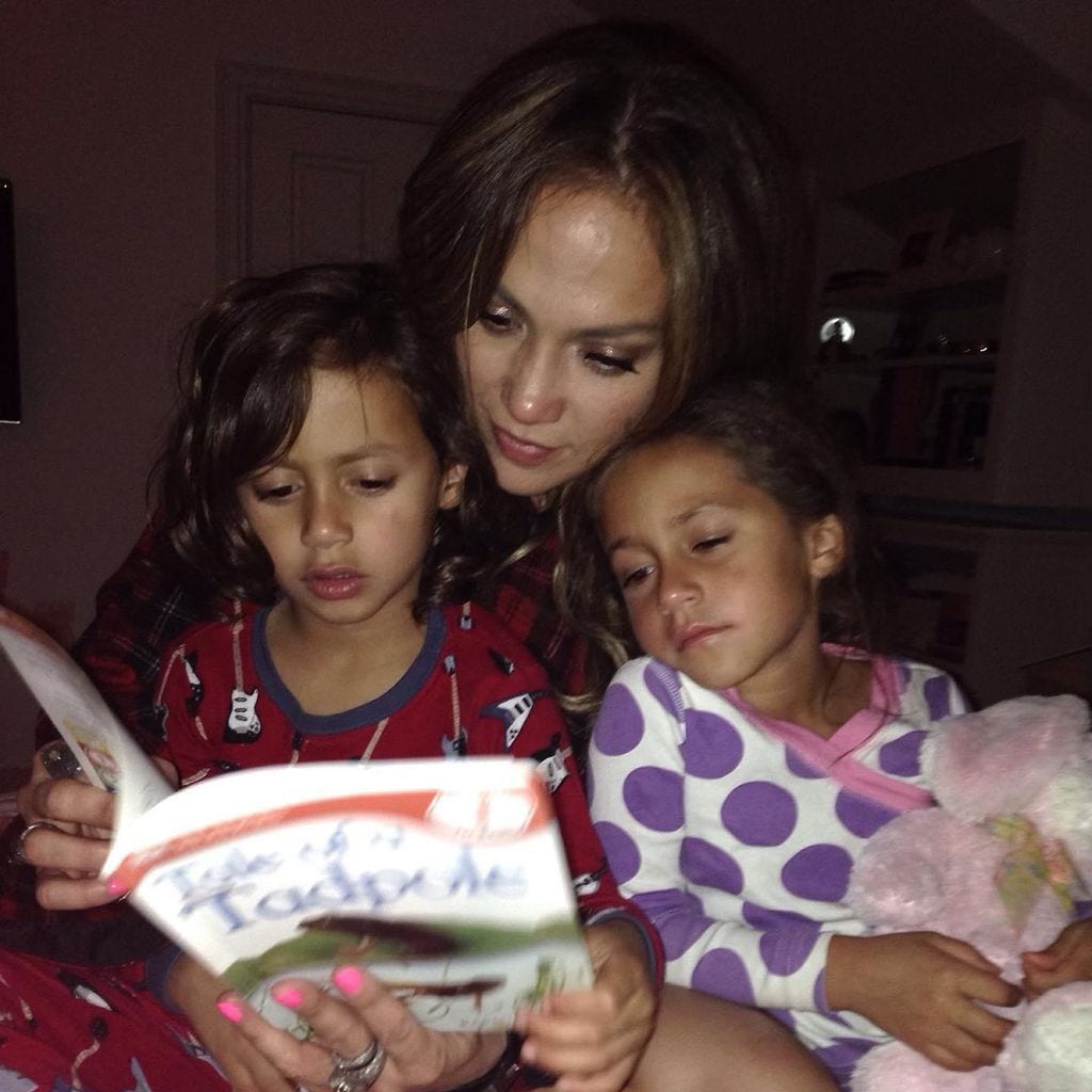 jennifer lopez y sus hijos max y emme