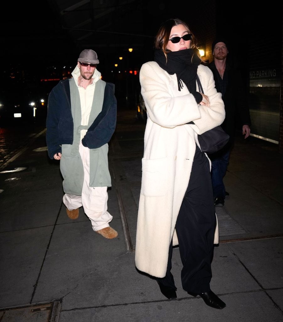 Justin Bieber and Hailey Bieber are seen on February 05, 2025 in New York City.  (Photo by XNY/Star Max/GC Images)