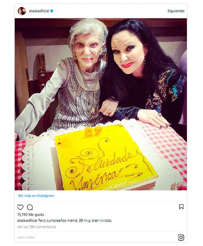 alaska cumple madre instagram