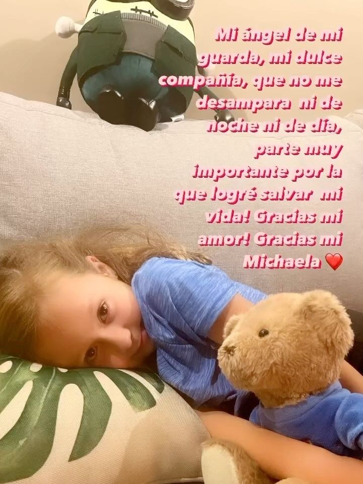 Michaela, la hija de Daniel Bisogno