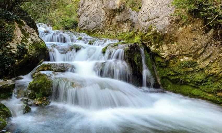 Río Purón en el Parque Natural de Valderejo, Álava