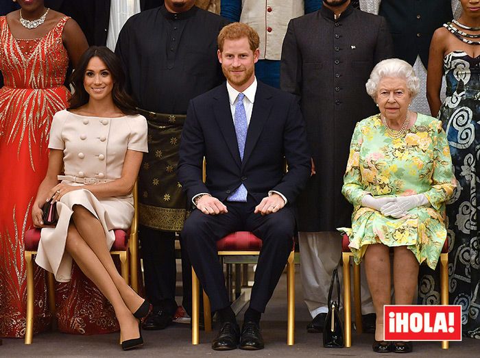 La nueva cita de los Duques de Sussex con la reina Isabel II en la que también estuvo David Beckham