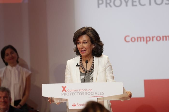 Ana Patricia Botín en un acto del  Banco Santander