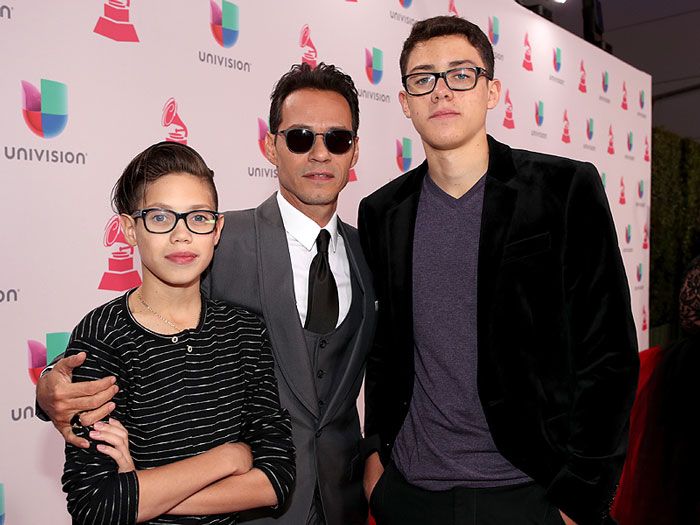 Imagen de Marc Anthony y sus hijos Ryan y Cristian 