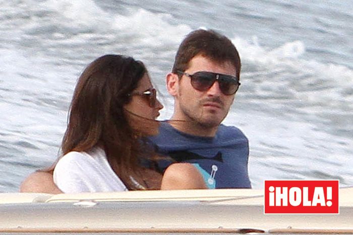 Iker Casillas y Sara Carbonero en Miami en 2012