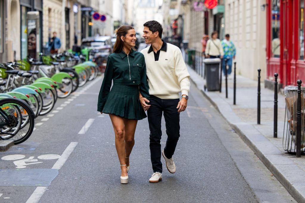 María y Pablo Castellano en la Semana de la Moda de París