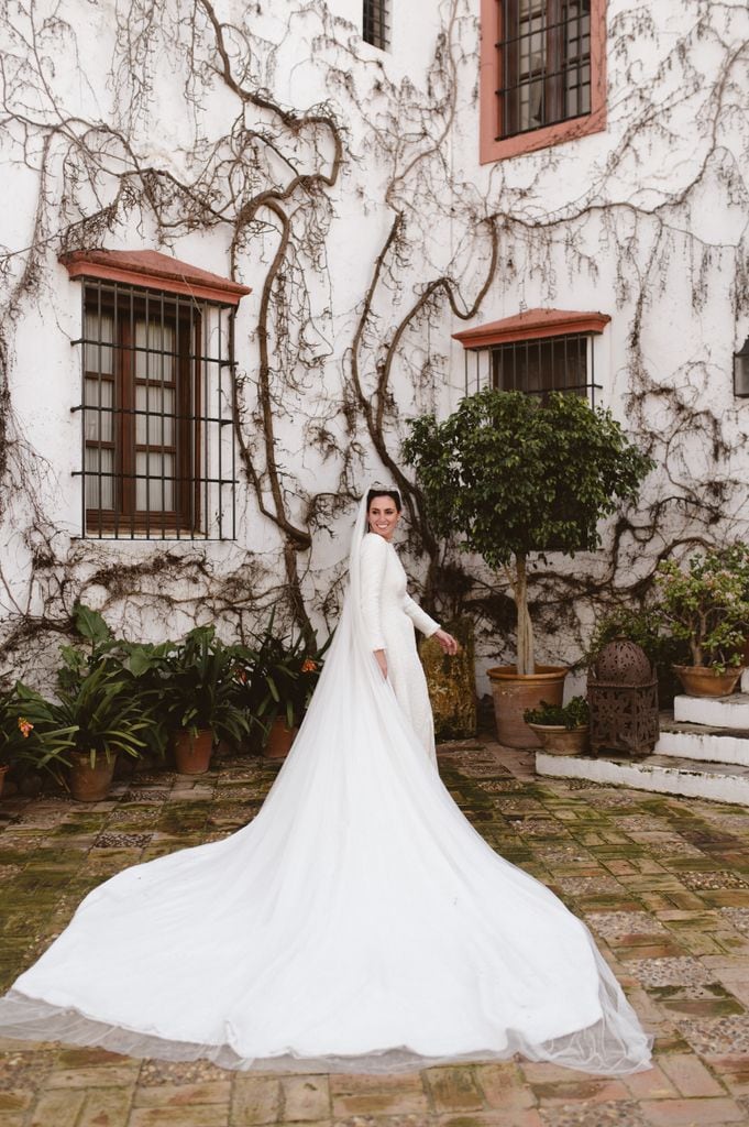 Boda Magdalena González-Serna y Antoliano Rodríguez en Sevilla vestido novia