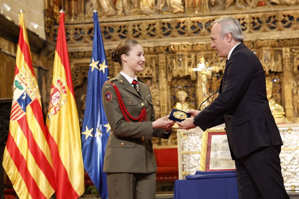 La princesa Leonor recibe la medalla de Aragón el 21 de mayo de 2024