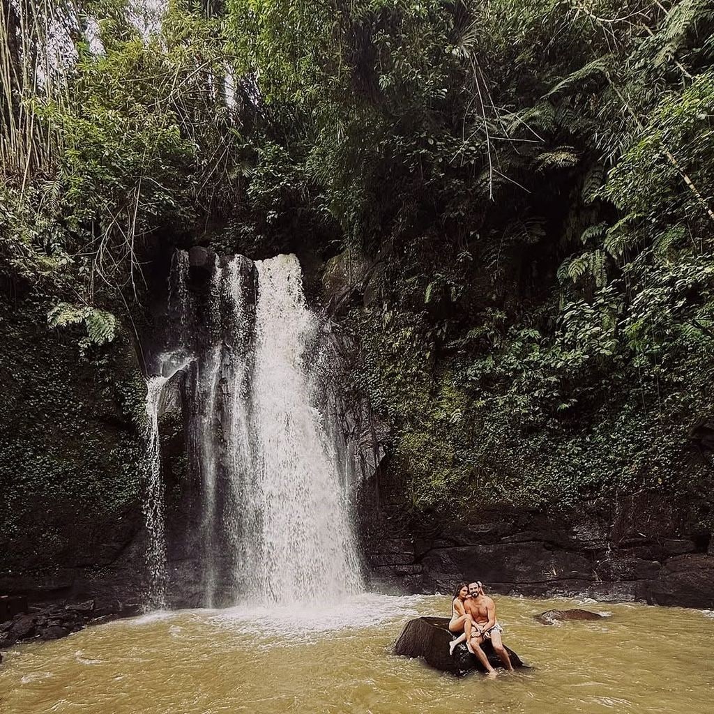 La pareja recibirá el año nuevo en Bali.