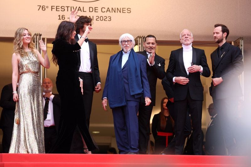 Pauline Pollman, Maïwenn, Diego Le Fur, Johnny Depp, Pierre Richard, Pascal Greggory y Benjamin Lavernhe 