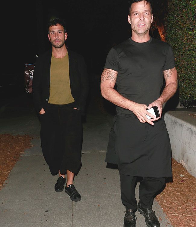 El cantante Ricky Martin junto a su pareja Jwan Yosef