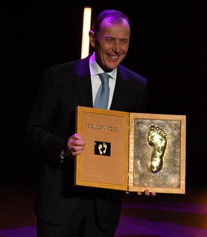 Butragueño en la gala 'Golden Foot Awards'