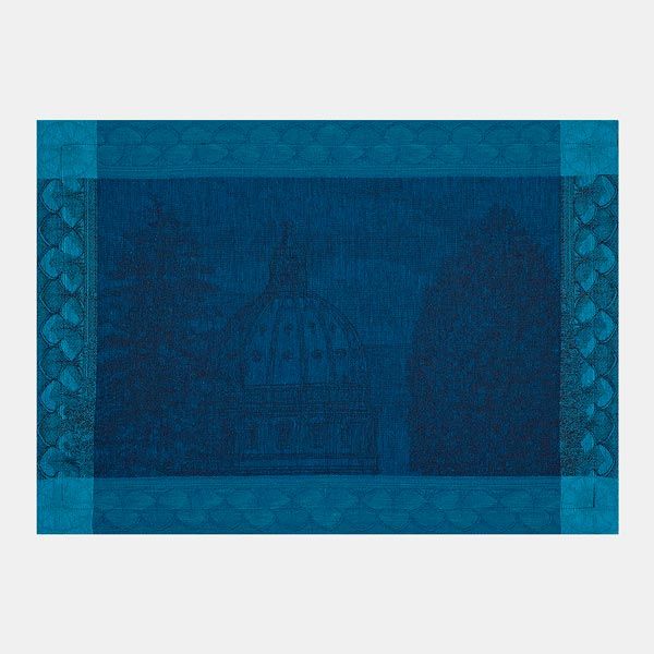 mantel azul lino