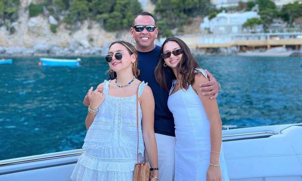 Alex Rodriguez y sus hijas