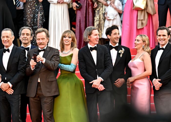 El elenco de 'Asteroid City' en Cannes