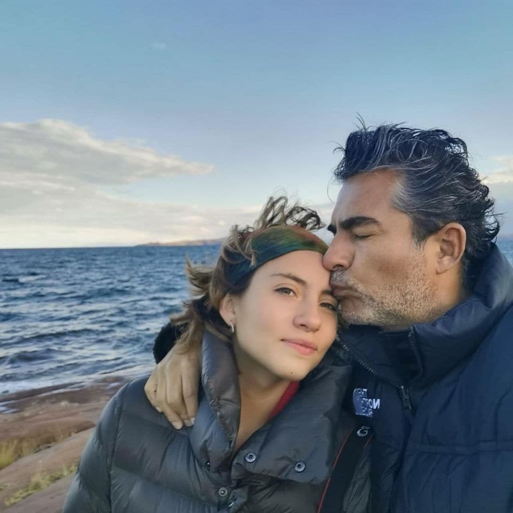 Raúl Araiza y su hija Camila