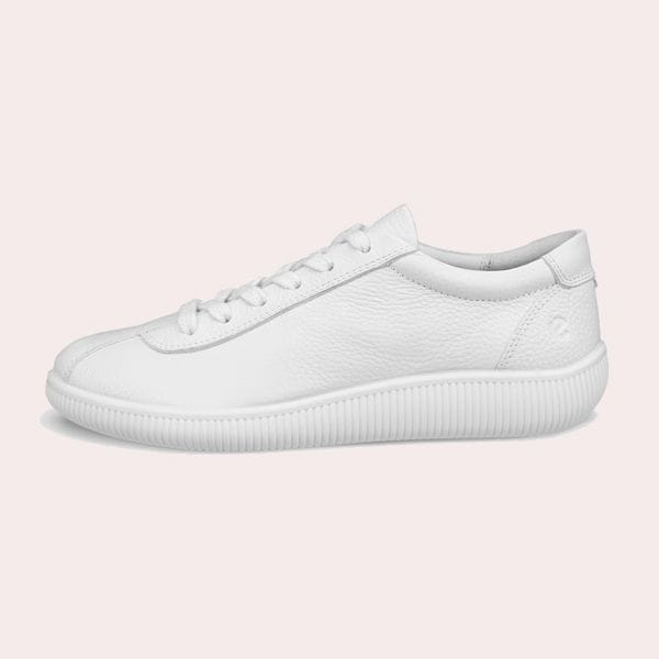 Zapatillas blancas de piel